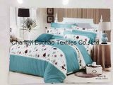 Poly/Cotton Material Quilting Fabric Modern Pillow Case Bedding Set