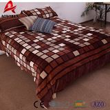 100% Polyester Face Flannel Fleece Bedding Sets, Back Sherpa Fabric Bedding Set