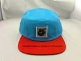 Custom Embroidery 5 Panel Snapback Hat with Screen Printed Logo