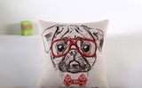 100% Cotton Funny Dog Printing Sofa Cover