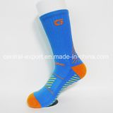 Customized Men Cotton Polyester Elastane Basketball Socks