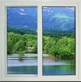 Hurricane Impact Water-Tight/Sound-Proof/Heat-Insulate PVC Sliding Window with Double Glazing Tempered Glass