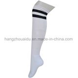 Fashion Knitting in 2 Stripes Soccer Men Cotton Socks