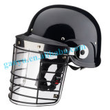 Police Safety Equipment Riot Helmet with Metal Net Visor