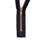 4# Closed End and Auto Lock Golden Brass Zipper