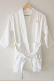 China Towel Factory Made OEM Customer Cotton White Hotel Bathrobe
