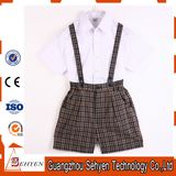 Summer 100%Cotton White-Cotton Shirt and Pants Kids School Uniform