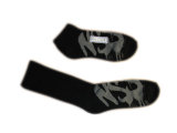 Fashion Men Women Sports Socks with Black Cotton (fss-05)