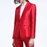 Latest Design Women Office Embroidery Red Work Uniform Suits