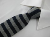 High Quality Micro Polyester Strpe Knit Necktie
