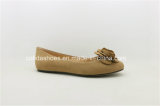 Latest Soft Flat Leather Women Ballerina Pump Shoes