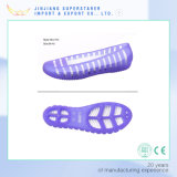 Purple Ladies Sandal, Jelly PVC Women Flat Sandal