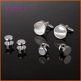 VAGULA Fashion Sea Shell Gemelos Wedding Cufflink Set