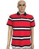 Mens Short Sleeve Fashion Design Stripe Polo Shirt