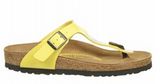 Oiled Leather Thong Sandals with Neutral Heel Profile