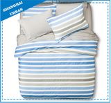 Gray Blue Shade Fine Cotton Duvet Cover Bedding Set