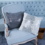 Sequin Embroidery Decorative Cushion/Pillow with Wave Pattern (MX-46)