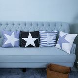 Digital Print Decorative Cushion/Pillow with Stars Geometric Pattern (MX-40)