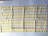 China Factory Produce Customized Design Striped Cotton Yellow Jacquard Tea Towel