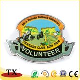 Customized Lapel Pin and Metal Police Badge with Butterfly Cap
