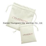 Wholesale Custom Printed Personalized Promotional Small Jewellery Drawstring Pouch Suede Jewelry Gift Bags