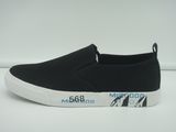 DIY Adult Black Color Scrawl Doodle Plimsolls Graffiti Canvas Shoes