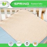 Hypoallergenic Anti Bacterial Crib Mattress Pad Bamboo Terry Waterproof Mattress Cover Baby Changing Mat