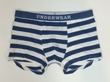 New Style Men's Boxer Short Underwear with Yarn-Dyed Stripe