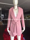 Women Fashion Wool Coat with Belt