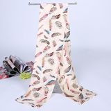 Lady Fashion Printed Satin Silk Magic Mutifunctional Collar Scarf (YKY1091-2)