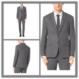 Made to Measure Hand Made Merino Wool Fabric Fashion Grey Suit for Men (SUIT63051)