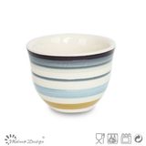 Handpainted Multi-Color Circle Ceramic Cup