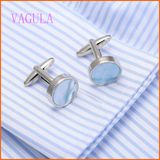 VAGULA Fashion 2016 Round Sea Shell Cufflinks for Men