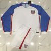 2016/2017 USA White Long Sleeve Football Jersey. Dry Fit Jerseys