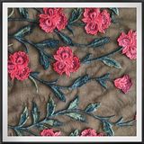 Mesh Embroidered Lace Nylon Tulle Rayon Embroidery Lace