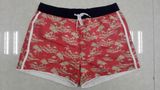 Oeko-Tex Flat Waist Polyester Patterned Lady Board Short Swimwear