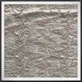 Lotus Embroidery Lace Cotton Fabric Cotton Eyelet Lace