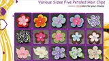 Color Petaled Handmade Hair Clip Hair Bows