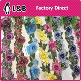 Floral Embroidered Colored Trims Lace