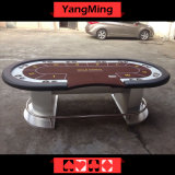Casino Texas Poker Disc Oval Feet Value Benefits Texas Poker Table with 10 Player Customize Gambling (YM-TB018)