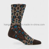 Leopard Grain Cool Combed Cotton Men Sock