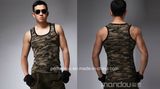 Cool Mens Camo Gym Vest