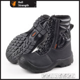Geniune Leather Safety Boots with Fur Lining and Steel Toe (Sn5144)