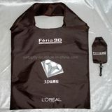 Recycled Foldable Polyester Groceries Tote Promotional Gift Shopping Bag