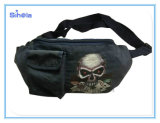Washed Nylon Skull Design Leisure Wasit Bag