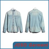 Men Light Blue Denim Shirt (JC7005)