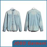 Men Light Blue Denim Shirt (JC7005)