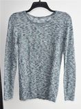 Ladies Linen Rayon Fancy Yarn Knit Pullover Sweater