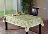 PVC Embossing Tablecloth with Flannel Backing (TJG0005)