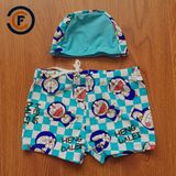 New Design Cartoon Printed Boy Swimwear